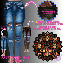 Load image into Gallery viewer, CHERRY JAY-FAUX JEAN LEGGING-PREORDER CLOSING 12/2
