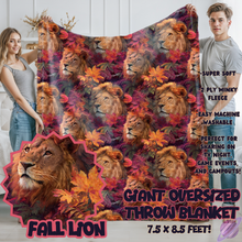 Load image into Gallery viewer, FALL LION-OVERSIZED THROW 14-PREORDER CLOSING 10/8