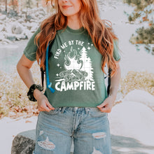 Load image into Gallery viewer, FIND ME BY THE CAMPFIRE TEE