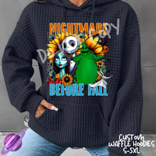 Load image into Gallery viewer, NIGHTMARE BEFORE FALL - CUSTOM WAFFLE HOODIES PREORDER CLOSING 9/30
