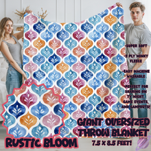 Load image into Gallery viewer, RUSTIC BLOOM-OVERSIZED THROW 14-PREORDER CLOSING 10/8