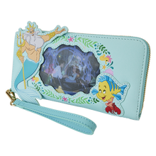 Load image into Gallery viewer, The Little Mermaid Princess Series Lenticular Zip Around Wristlet Wallet
