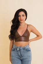 Load image into Gallery viewer, Vegan Leather Longline Bralette - New Colors 🖍️