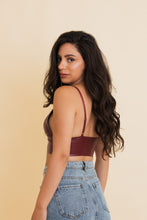 Load image into Gallery viewer, Vegan Leather Longline Bralette - New Colors 🖍️