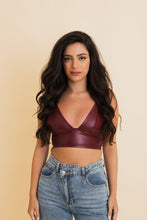 Load image into Gallery viewer, Vegan Leather Longline Bralette - New Colors 🖍️