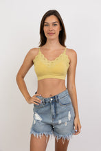 Load image into Gallery viewer, Comfort Chic Ribbed Lace Padded Bralette