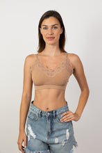 Load image into Gallery viewer, Comfort Chic Ribbed Lace Padded Bralette
