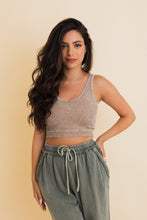 Load image into Gallery viewer, Just Breathe Washed Ribbed Bralette