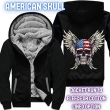 Load image into Gallery viewer, JACKET RUN 14-AMERICAN SKULL-FLEECE OR COTTON LINER-PREORDER CLOSING 12/16