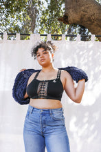 Load image into Gallery viewer, Boho Eye Lace Applique Bralette Plus