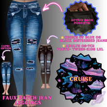 Load image into Gallery viewer, CRUISE-FAUX JEAN LEGGING-PREORDER CLOSING 12/2