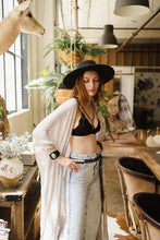 Load image into Gallery viewer, Center Cross Strap Lace Bralette