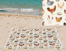Load image into Gallery viewer, Chickens -OVERSIZED BEACH TOWEL 6-PREORDER CLOSING 3/20