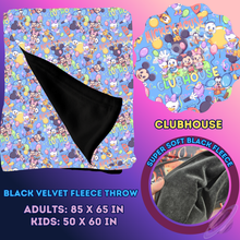 Load image into Gallery viewer, CLUBHOUSE- SOFT BLACK FLEECE THROW 13-PREORDER CLOSING 1/14