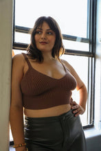 Load image into Gallery viewer, Contour Rib Knit Brami Plus Bralette XL/2X / Brown