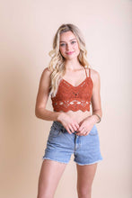 Load image into Gallery viewer, Cotton Crochet Longline Bralette