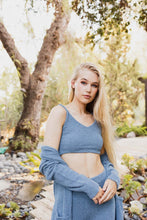 Load image into Gallery viewer, Cuddle Season Boucle Soft Brami Top XS/S / Blue