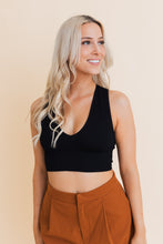 Load image into Gallery viewer, Eco Chic Ribbed Harmony Crop Top XS/S / Black