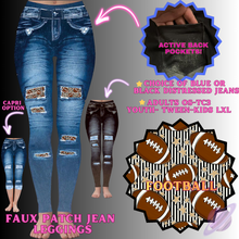 Load image into Gallery viewer, FOOTBALL-FAUX JEAN LEGGING-PREORDER CLOSING 12/2