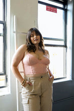 Load image into Gallery viewer, Lace Longline Corset Bralette Plus XL / Pink