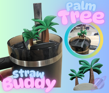 Load image into Gallery viewer, PALM TREES-3D PRINTED STRAW BUDDY