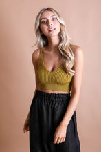 Load image into Gallery viewer, Rib Knit Lounge Brami Bralette XS/S / Mustard