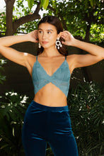Load image into Gallery viewer, Romantic Lace Scallop Bralette Small / Blue