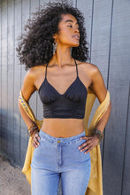 Load image into Gallery viewer, Ruched Bralette Small / Black
