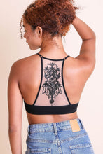 Load image into Gallery viewer, Tattoo Back Bralette XS/S / Black