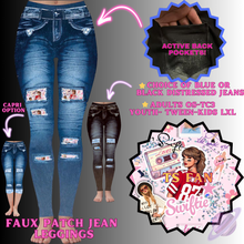 Load image into Gallery viewer, TS FAN-FAUX JEAN LEGGING-PREORDER CLOSING 12/2
