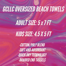 Load image into Gallery viewer, Chickens -OVERSIZED BEACH TOWEL 6-PREORDER CLOSING 3/20