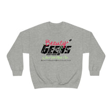Load image into Gallery viewer, Beauty Geeks Logo Unisex Heavy Blend™ Crewneck Sweatshirt