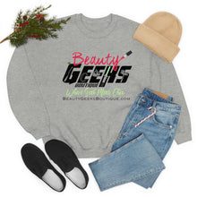 Load image into Gallery viewer, Beauty Geeks Logo Unisex Heavy Blend™ Crewneck Sweatshirt