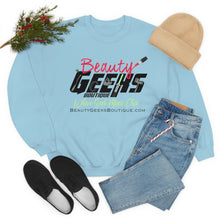 Load image into Gallery viewer, Beauty Geeks Logo Unisex Heavy Blend™ Crewneck Sweatshirt