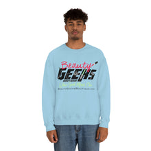 Load image into Gallery viewer, Beauty Geeks Logo Unisex Heavy Blend™ Crewneck Sweatshirt