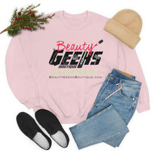 Load image into Gallery viewer, Beauty Geeks Logo Unisex Heavy Blend™ Crewneck Sweatshirt