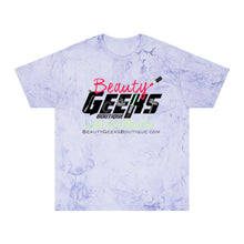 Load image into Gallery viewer, Beauty Geeks Logo Unisex Color Blast T-Shirt