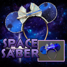 Load image into Gallery viewer, Space Saber Fabric Mouse Ears
