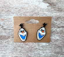 Load image into Gallery viewer, Dancing Snowman Studs (2 styles)
