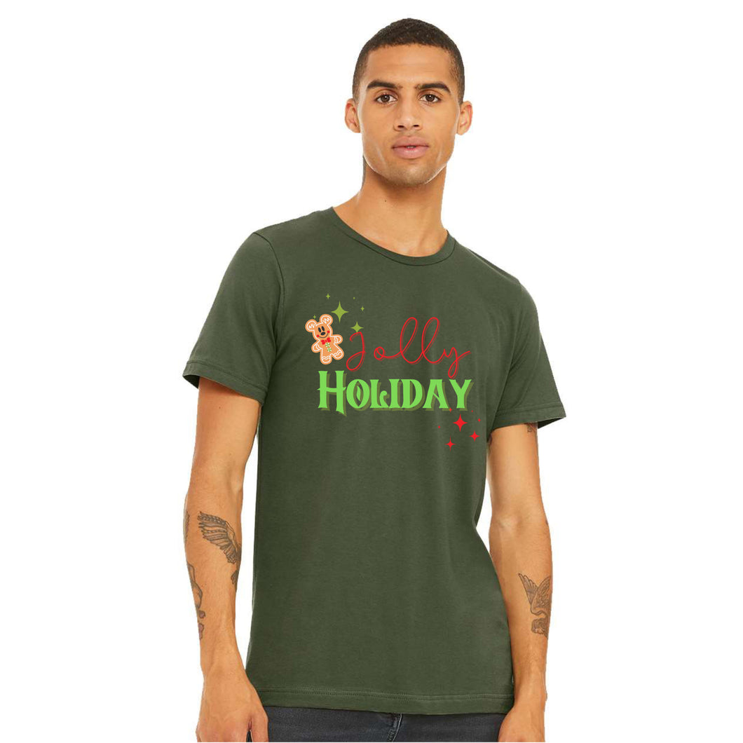 Jolly Holiday Gingerbread Sweatshirt or Tee