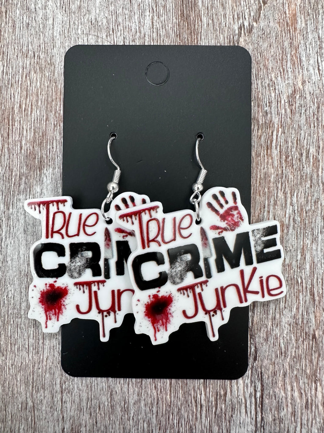 Murder Podcast Junkie SD Earrings