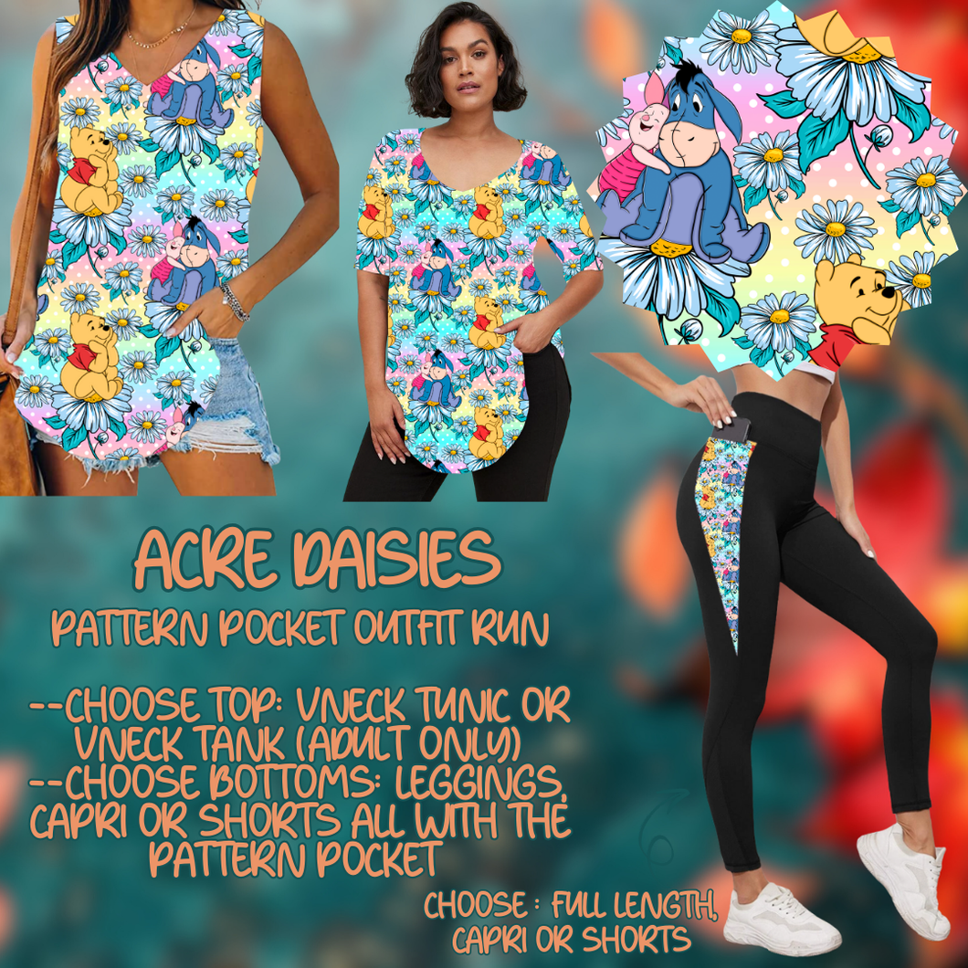 ACRE DAISIES - PATTERN POCKET OUTFIT RUN 14 CLOSING 10/4