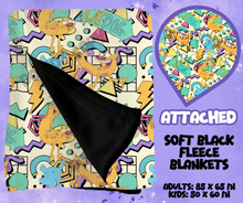 Load image into Gallery viewer, ATTACHED - SOFT BLACK FLEECE THROWS RUN 12-PREORDER CLOSING 9/22
