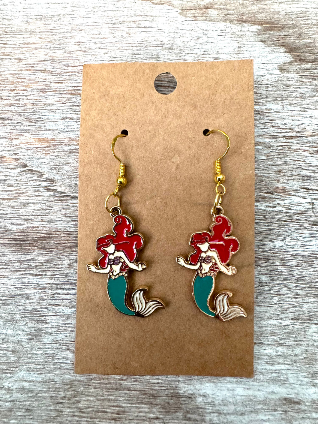 Mermaid Enamel Earrings