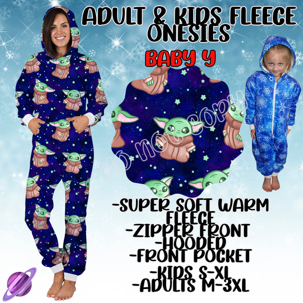BABY Y - ADULT & KIDS FLEECE ONESIES CLOSING 9/28