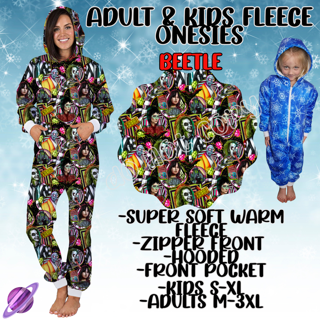 BEETLE - ADULT & KIDS FLEECE ONESIES CLOSING 9/28