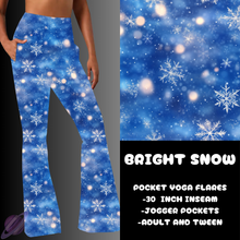 Load image into Gallery viewer, BRIGHT SNOW-YOGA FLARES 7-PREORDER DUE 10/2
