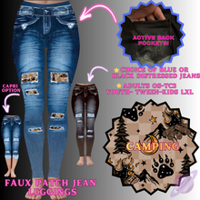 Load image into Gallery viewer, CAMPING-FAUX JEAN LEGGING-PREORDER CLOSING 12/2
