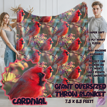Load image into Gallery viewer, CARDINAL-OVERSIZED THROW 14-PREORDER CLOSING 10/8
