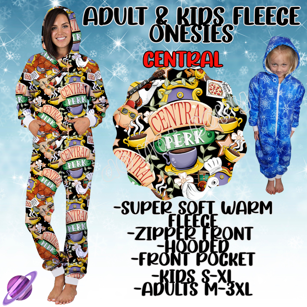 CENTRAL - ADULT & KIDS FLEECE ONESIES CLOSING 9/28